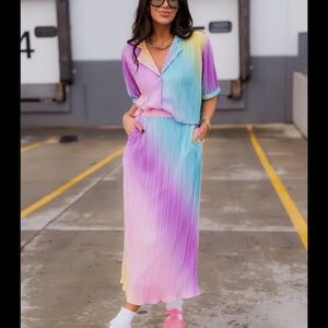 Dressed in LALA rainbow set NEW XS